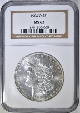 1904-O MORGAN DOLLAR, NGC MS-63