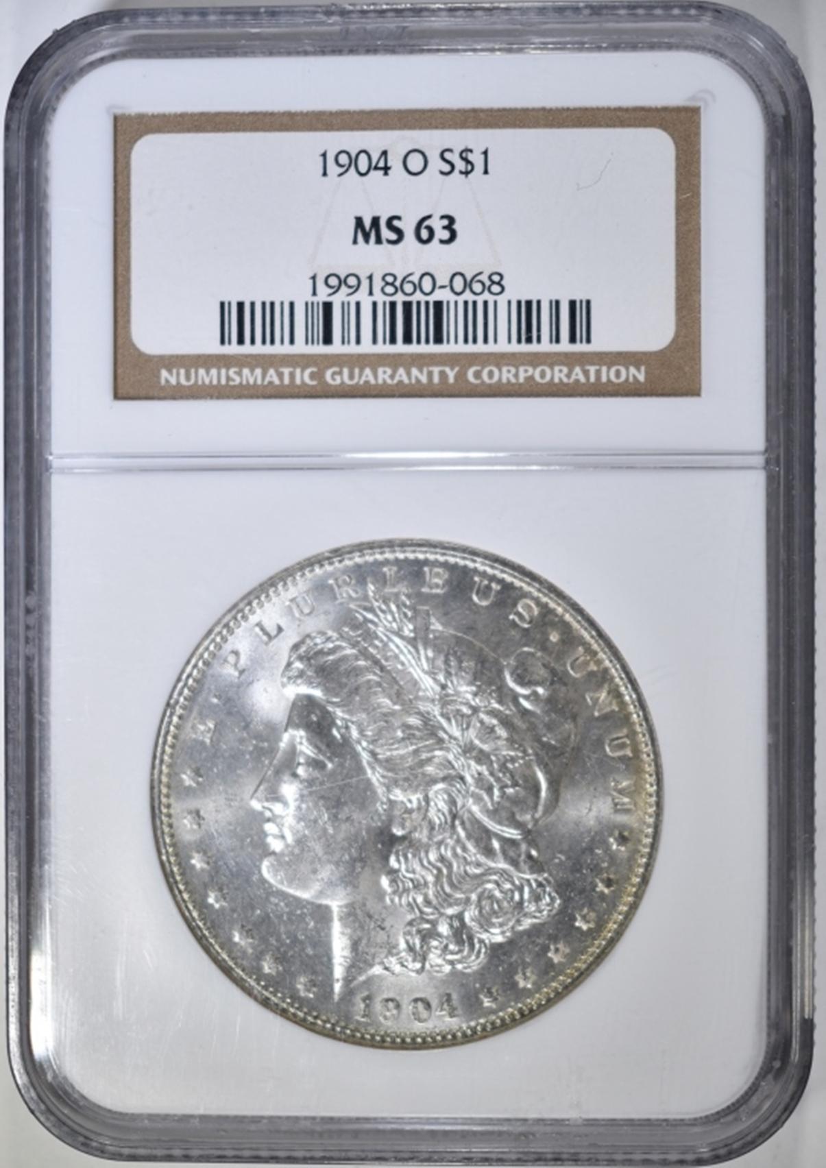 1904-O MORGAN DOLLAR, NGC MS-63