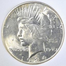 1934-D PEACE DOLLAR, APCG GEM BU