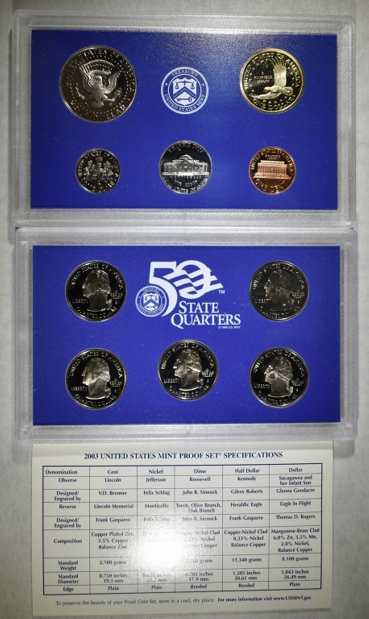 U.S. PROOF SETS FROM THE 2000'S