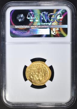 AD 527-565 JUSTINLAN I AV SOLIDUS GOLD NGC MS