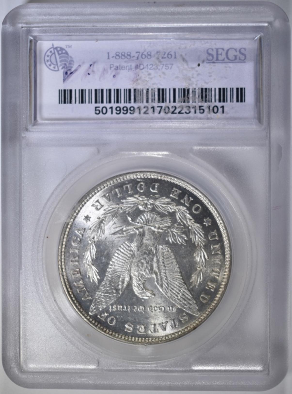 1878 8TF MORGAN DOLLAR SEGS CH BU