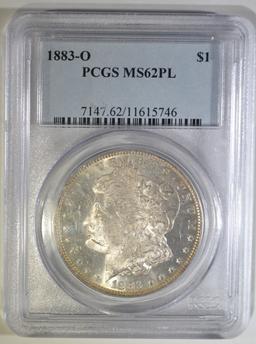 1883-O MORGAN DOLLAR PCGS MS-62 PL