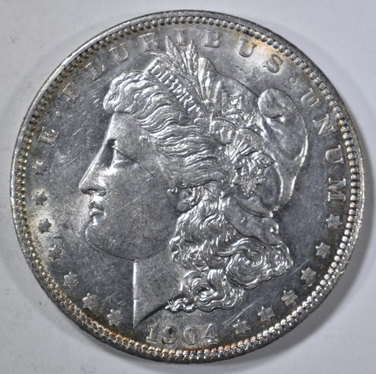 1904 MORGAN DOLLAR AU/BU