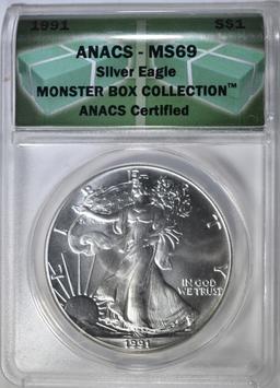 1991 SILVER EAGLE ANACS MS-69