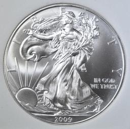 2009 AMERICAN SILVER EAGLE, PNA PERFECT GEM BU