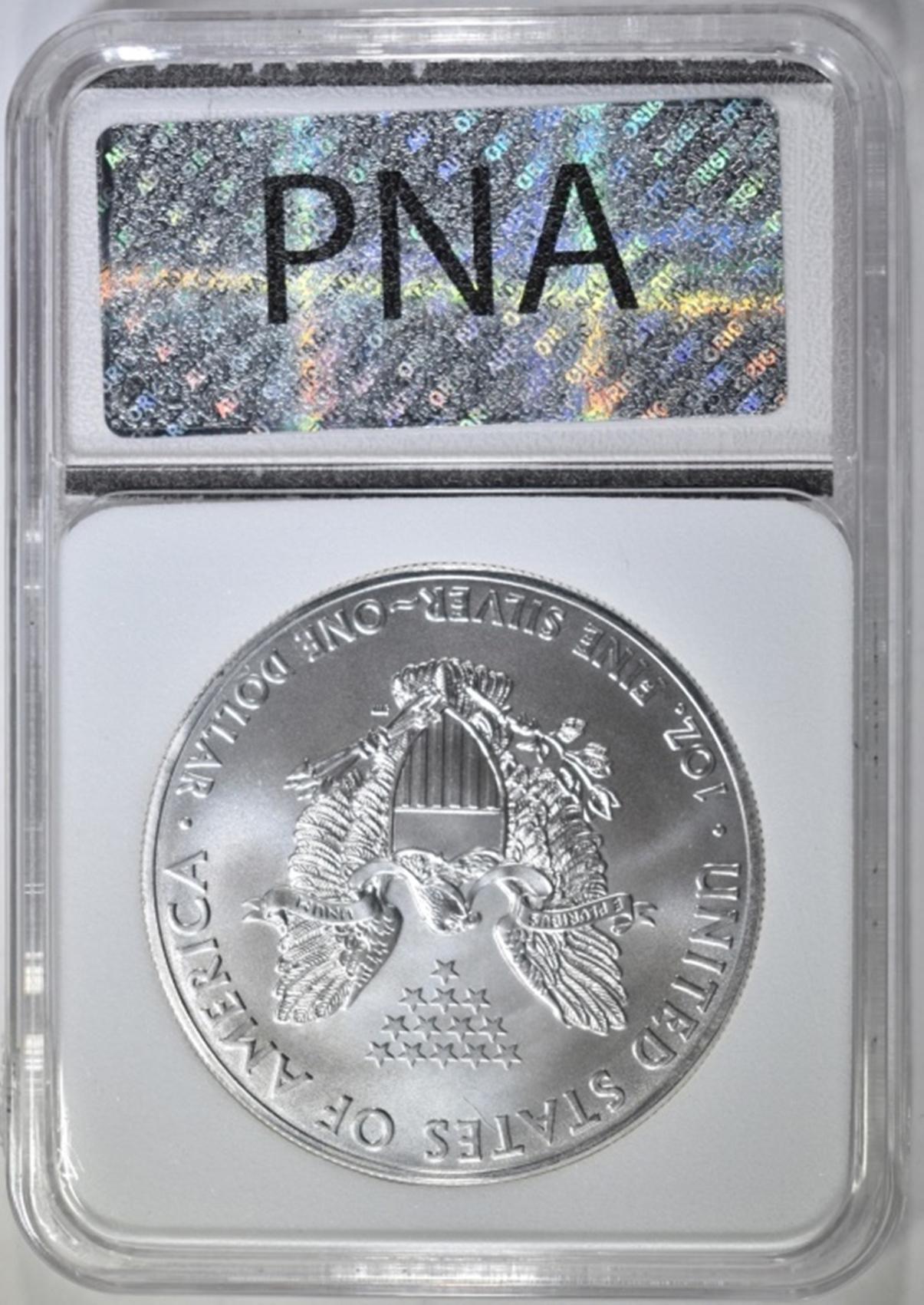 2015 AMERICAN SILVER EAGLE, PNA PERFECT GEM BU