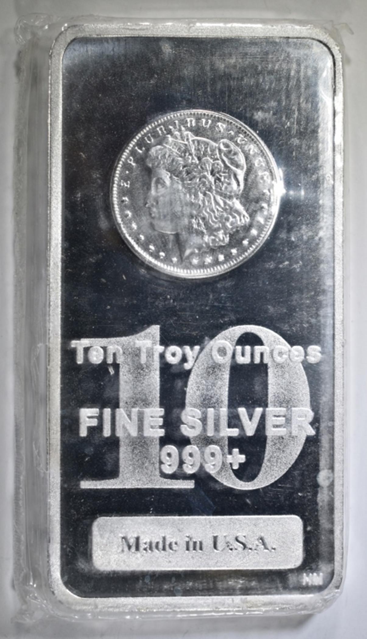 TEN OUNCE .999 SILVER BAR