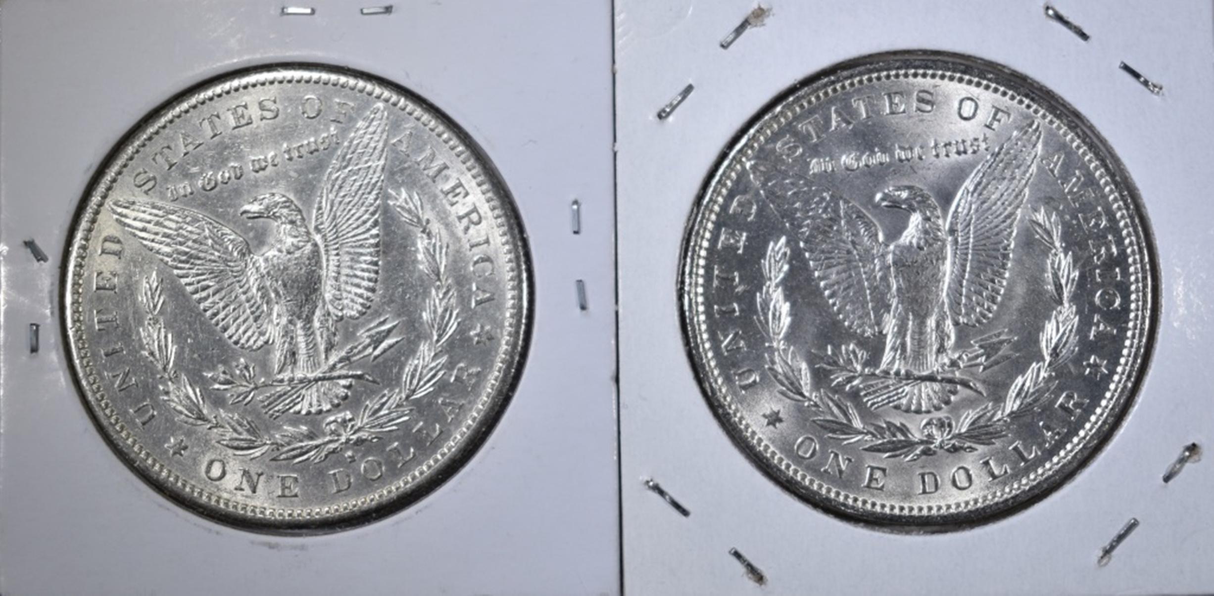 1889 BU & 1889-S AU MORGAN DOLLARS