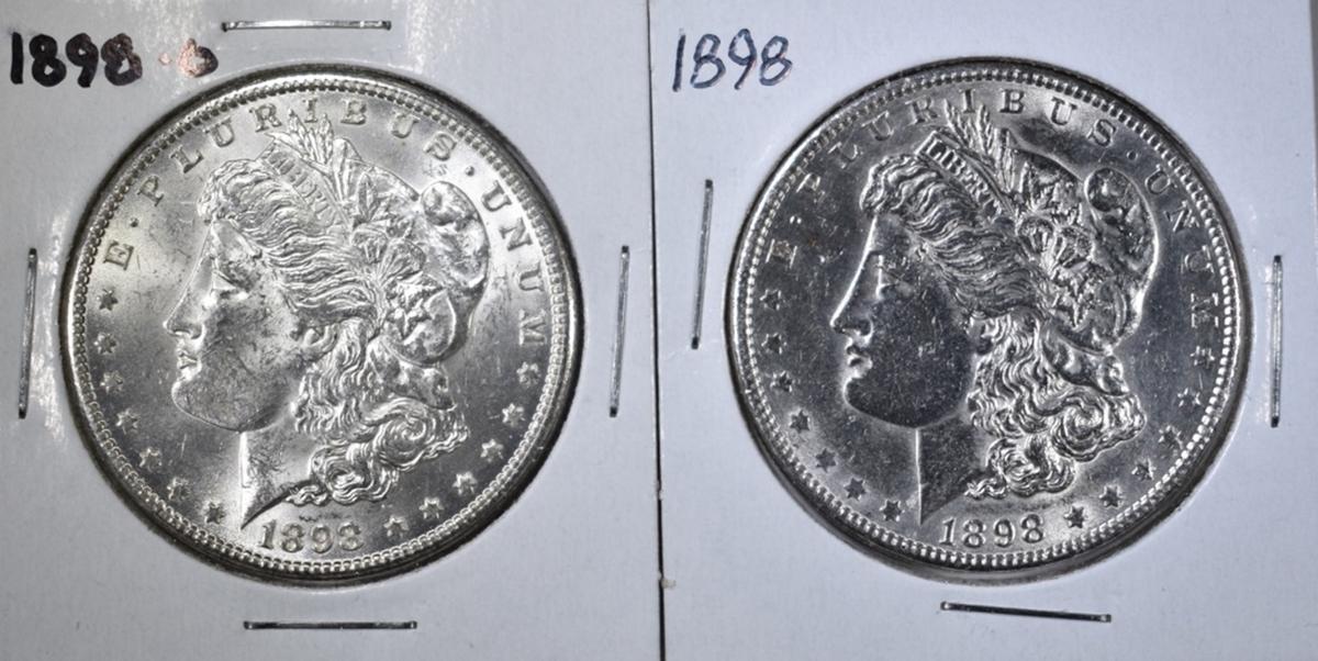 1898 & 1898-O BU MORGAN DOLLARS