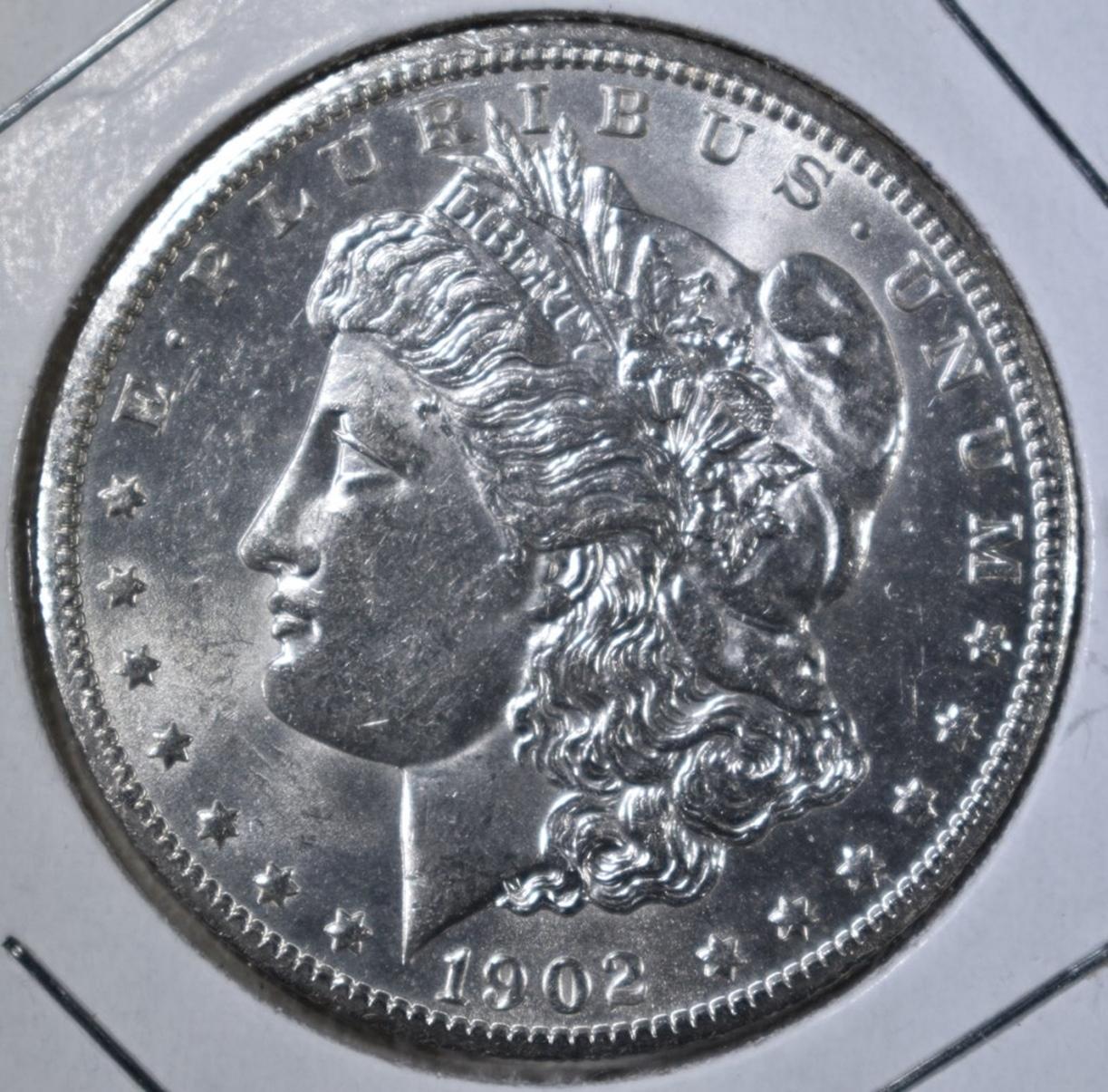 1902-O MORGAN DOLLAR   GEM BU