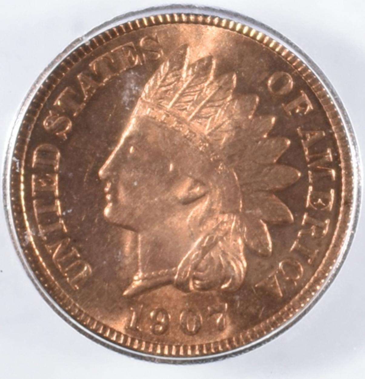 1907 INDIAN CENT  ICG MS-65 RD