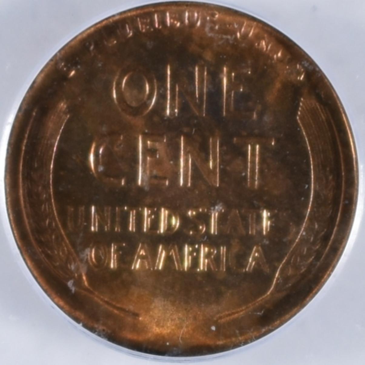 1918 LINCOLN CENT  ICG MS-65 RD