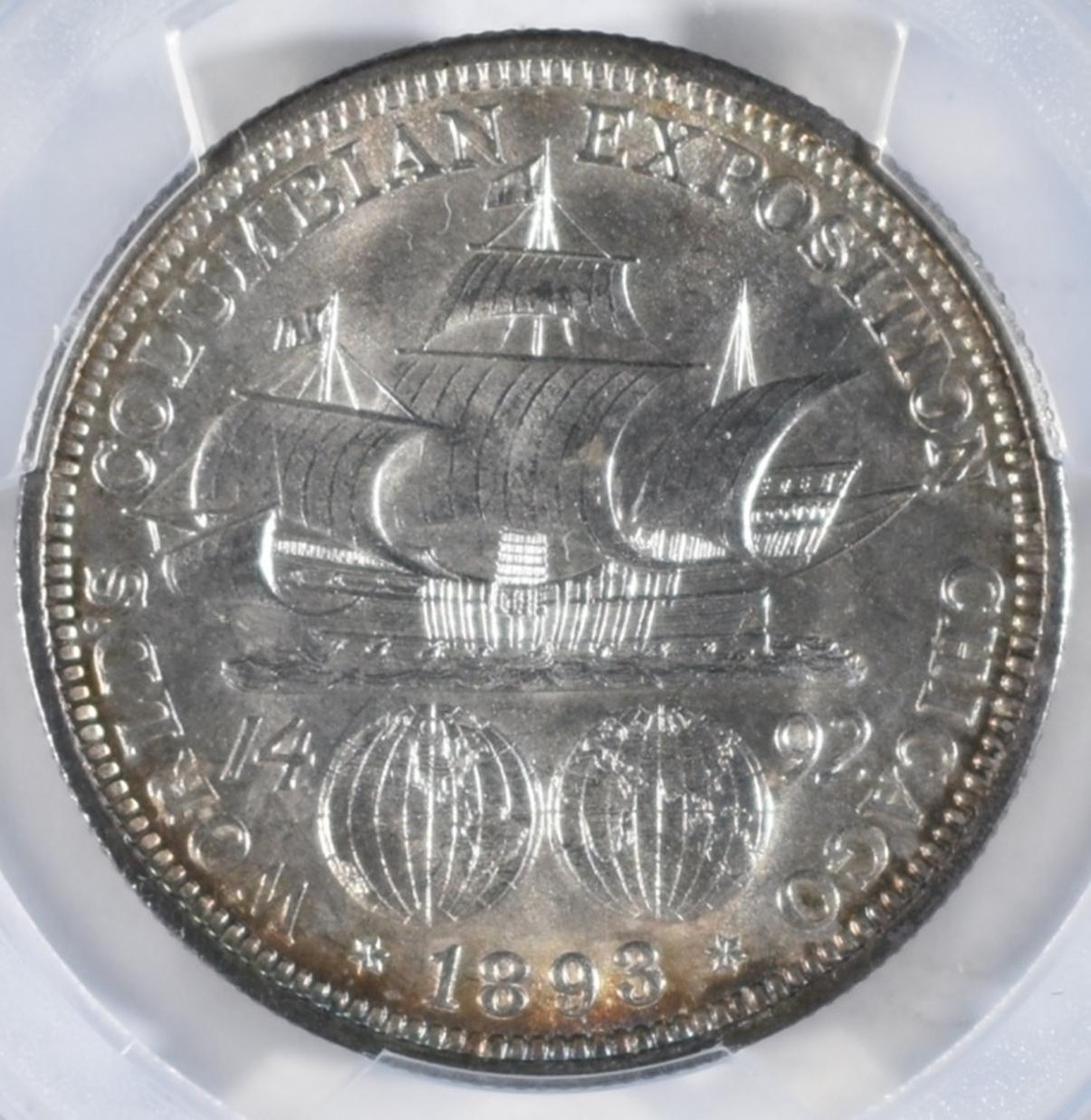 1893 COLUMBIAN EXPO HALF DOLLAR  PCGS MS-64