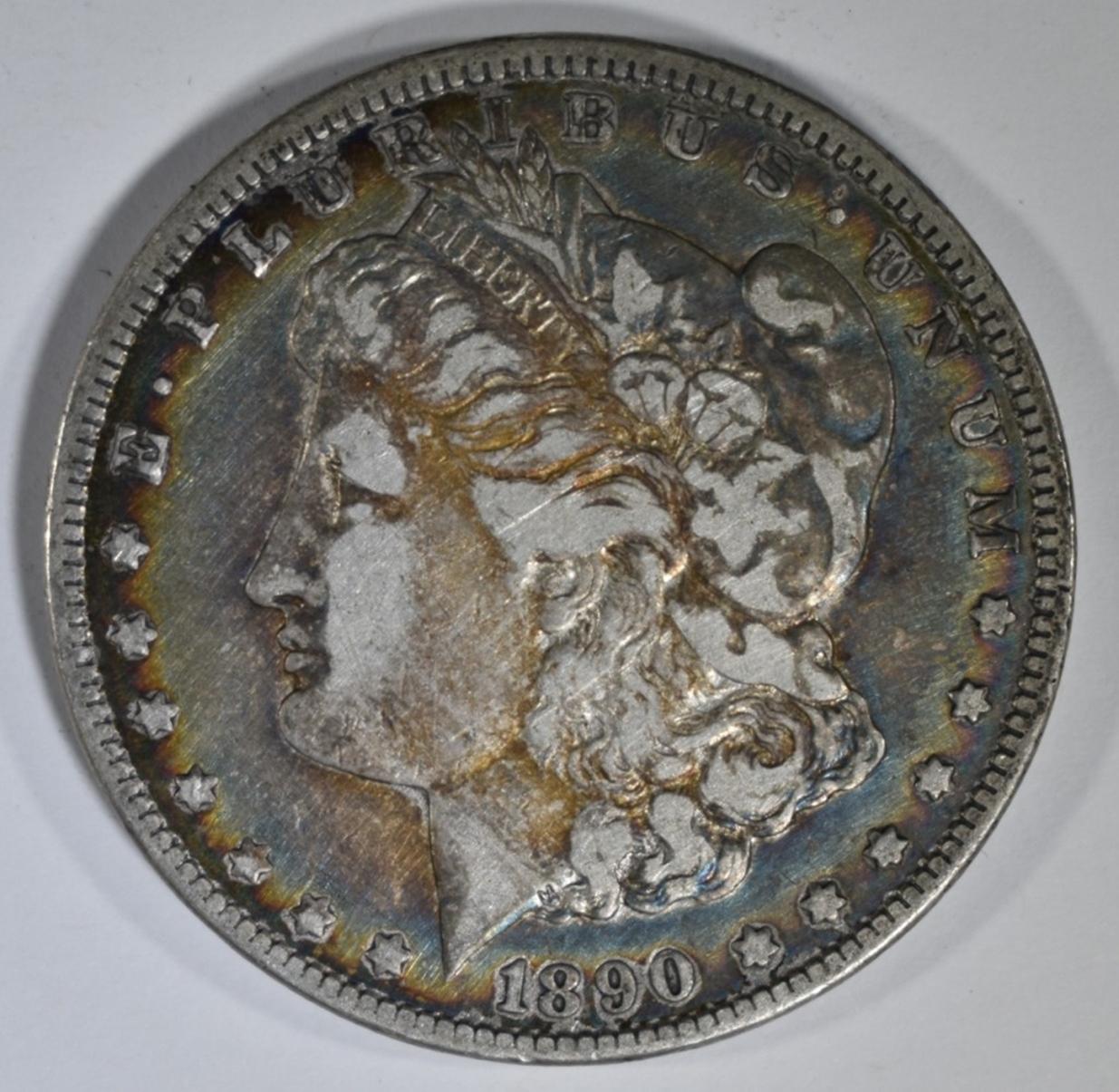 1890-CC MORGAN DOLLAR VF