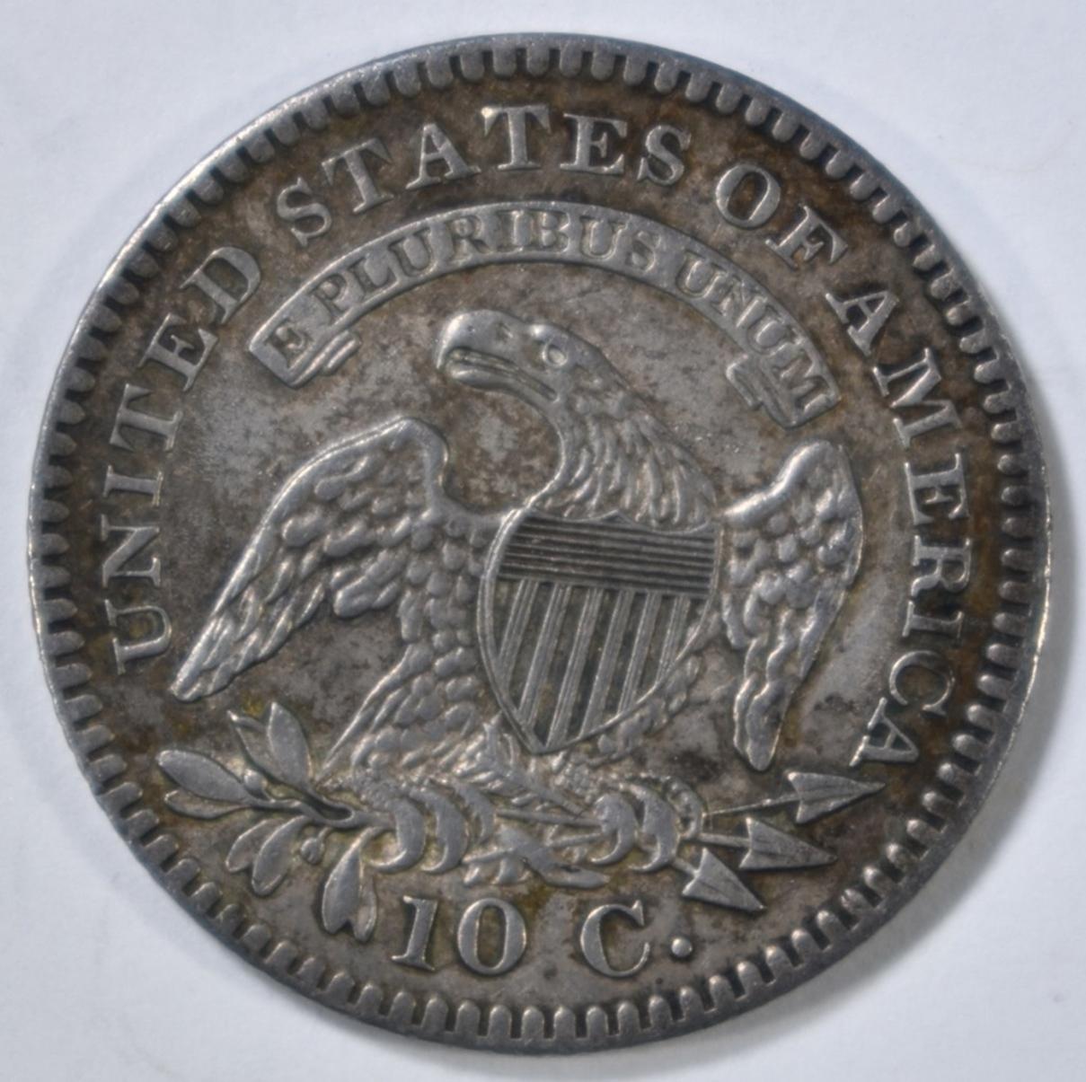 1821 CAPPED BUST DIME XF/AU