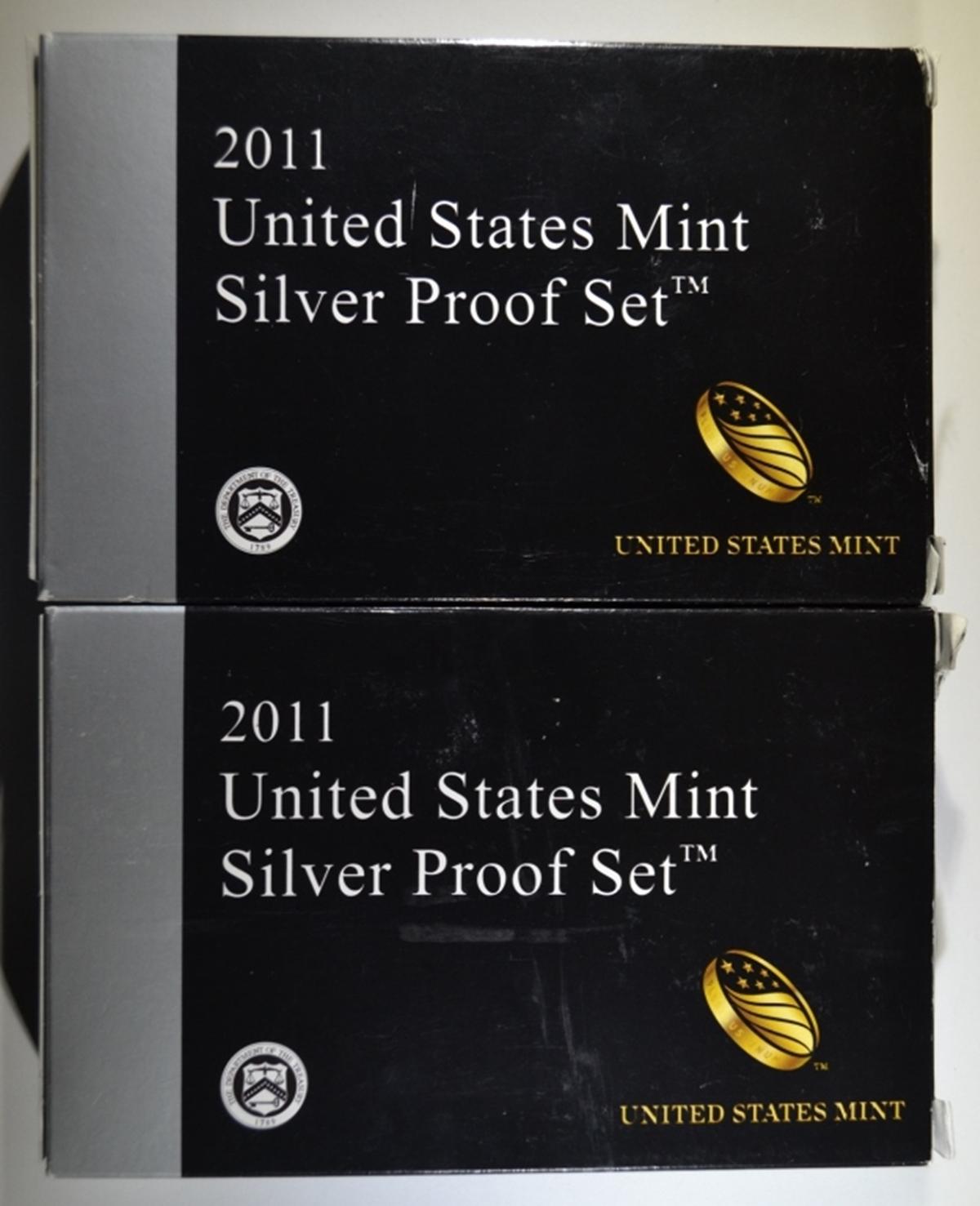 2-2011 U.S. SILVER PROOF SETS