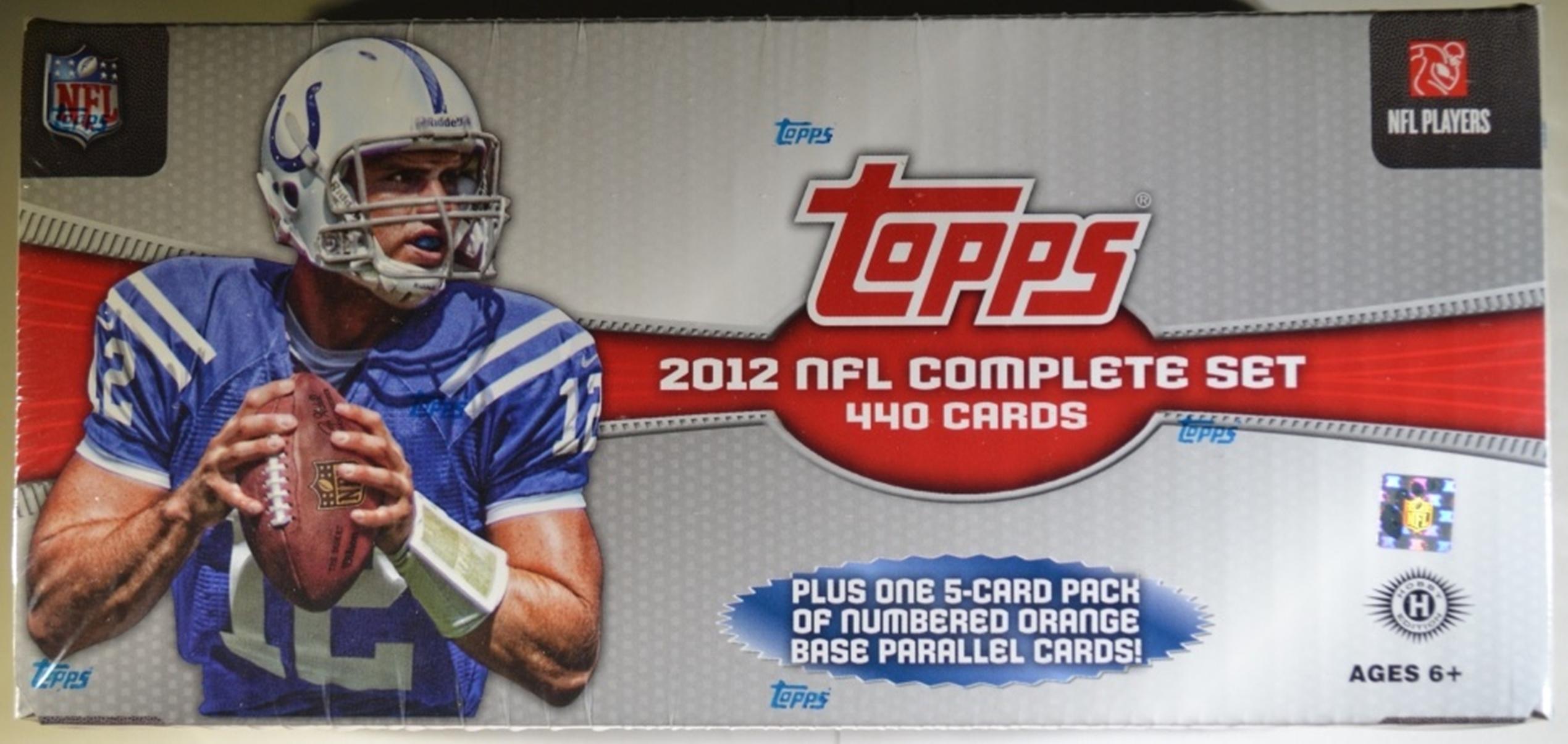 2007 & 2012 SEALED TOPPS COMPLETE NFL CARD SETS