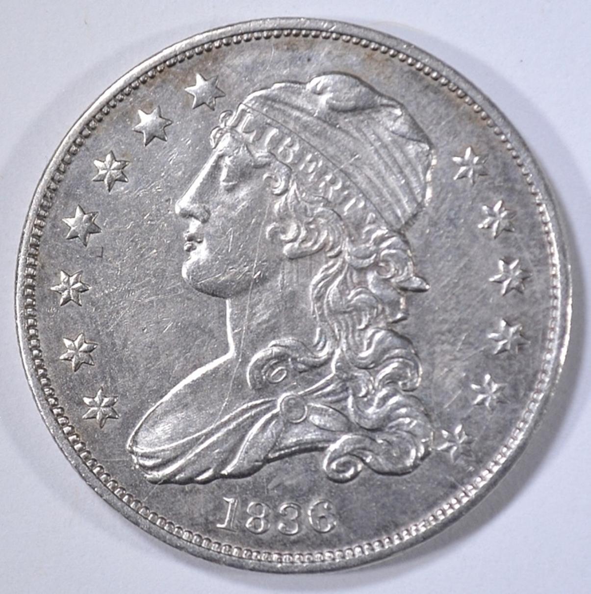 1836 BUST QUARTER, AU/BU