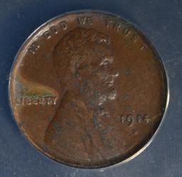 1914-D LINCOLN CENT  ANACS  AU-50 DETAILS