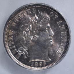 1893 BARBER DIME  ICG MS-62