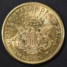 1875-CC $20 GOLD LIBERTY CH AU