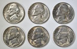 6-BU 1941-S JEFFERSON NICKELS