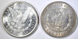 1881-S & 1886 MORGAN DOLLARS CH BU