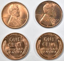 19-1952, 30-52 D & 10-52 S BU LINCOLN CENTS