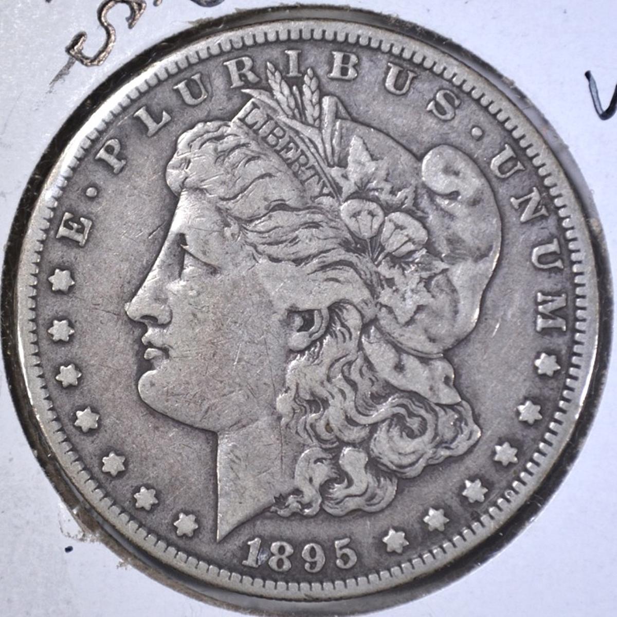 1895-S MORGAN DOLLAR VF