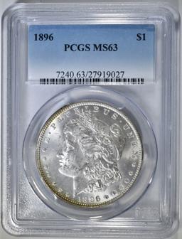 1896 MORGAN DOLLAR, PCGS MS-63