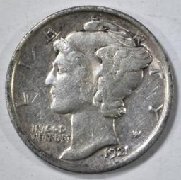 1921 MERCURY DIME  AU