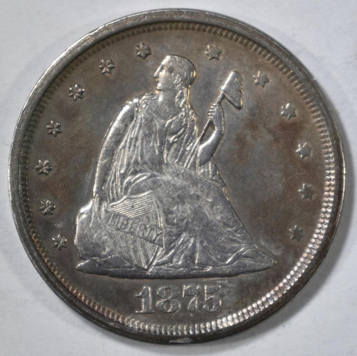 1875-S 20-CENT PIECE  CH ORIG UNC