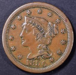 1856 UPRIGHT 5 LARGE CENT AU