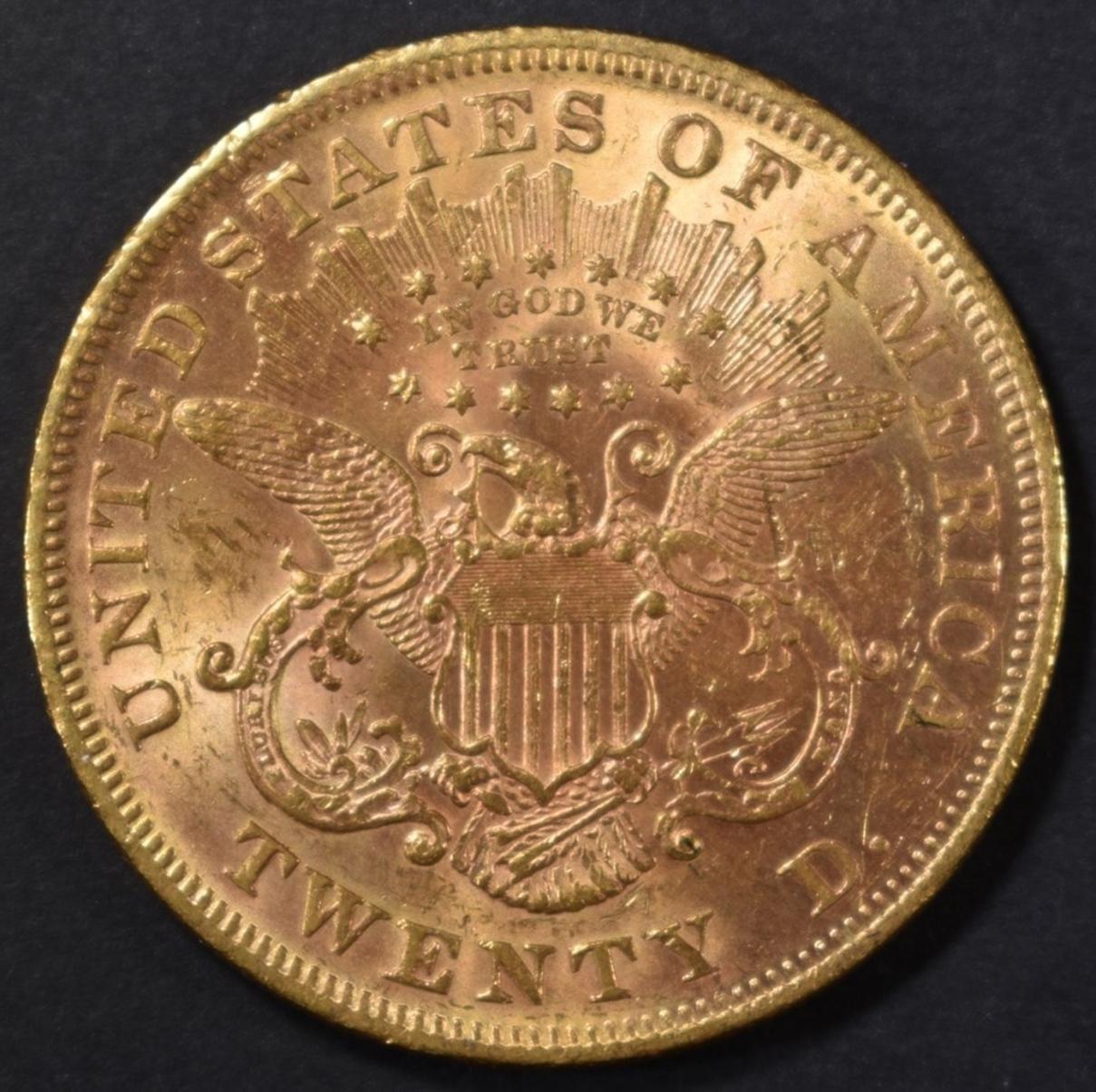 1873 $20 GOLD LIBERTY  CH BU  CLOSED 3
