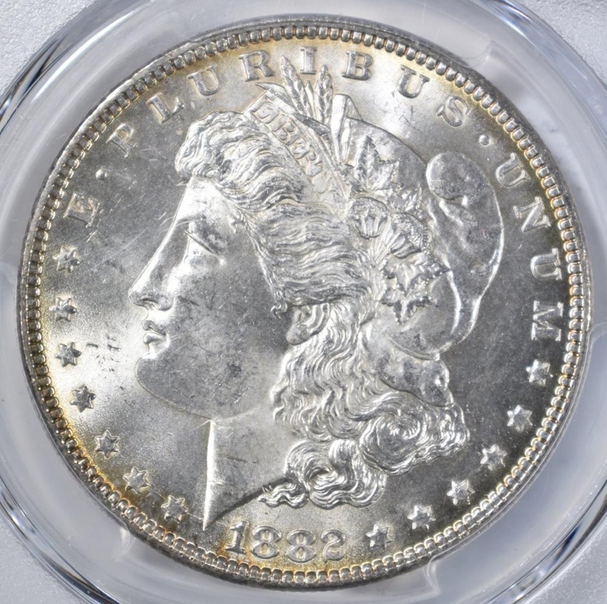 1882 MORGAN DOLLAR  PCGS MS-64