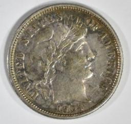 1904-S BARBER DIME  CH AU