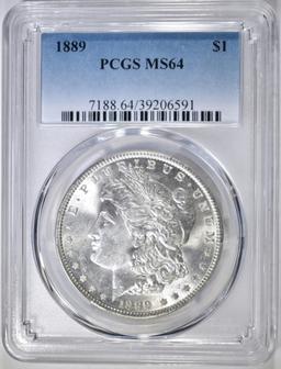 1889 MORGAN DOLLAR, PCGS MS-64