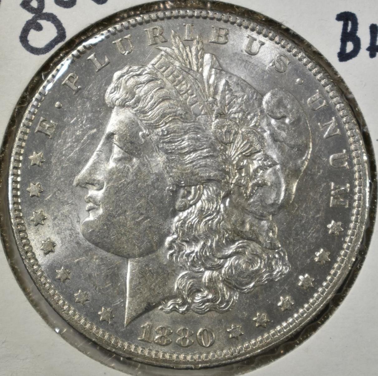 1880-O MORGAN DOLLAR, BU