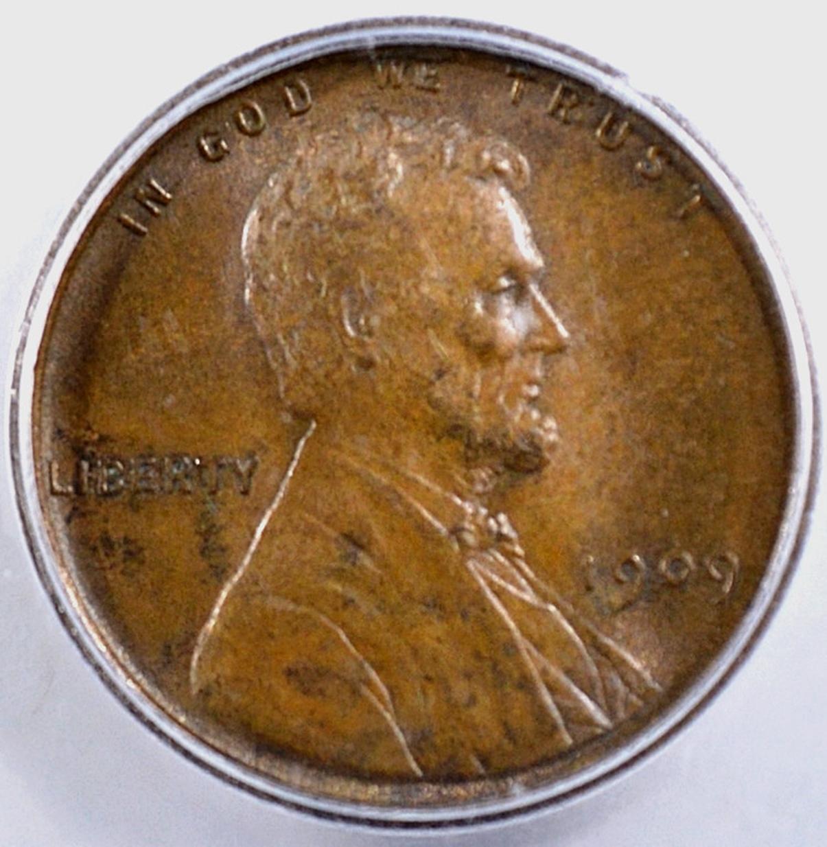 1909 VDB LINCOLN CENT ICG MS-65 BN