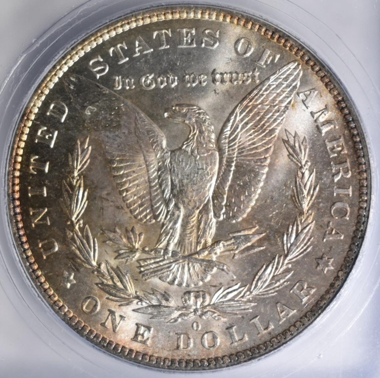 1884-O MORGAN DOLLAR, ICG MS-63