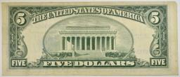 15-1953 $5.00 SILVER CERTIFICATES ALL IN SLEEVES