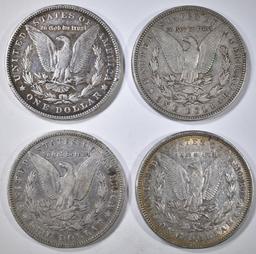 4-CIRC MORGAN DOLLARS: