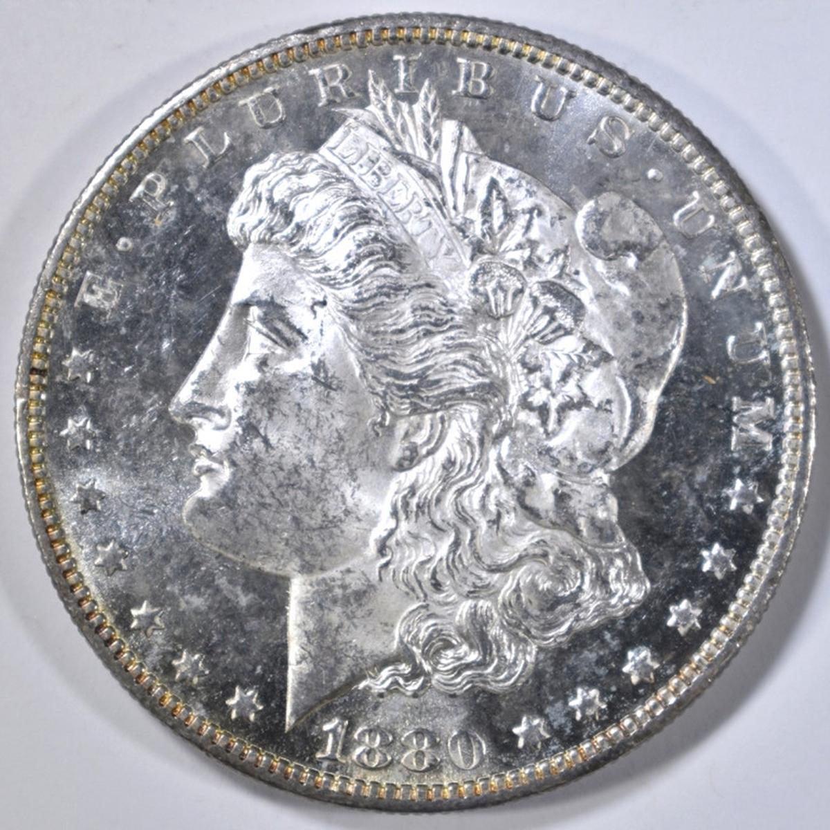 1880-S MORGAN DOLLAR CH BU PL