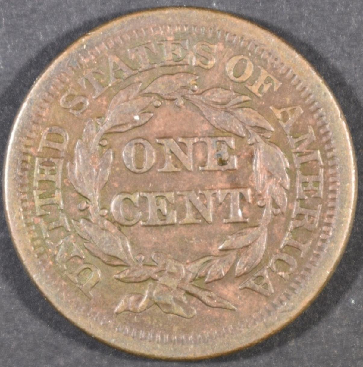 1853 LARGE CENT, AU NICE