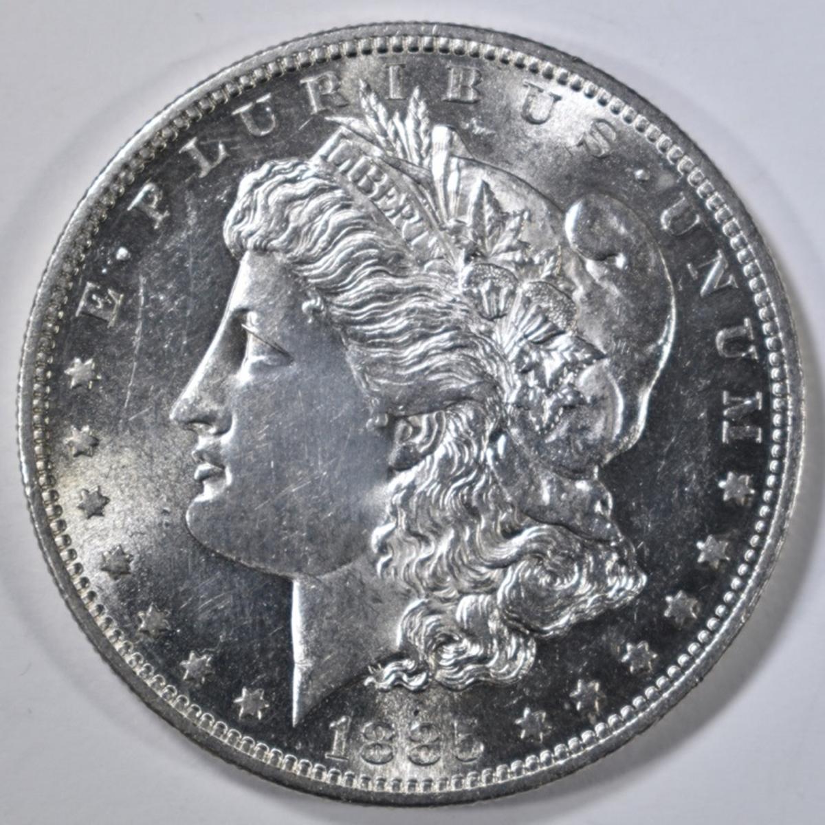 1885-S MORGAN DOLLAR CH BU