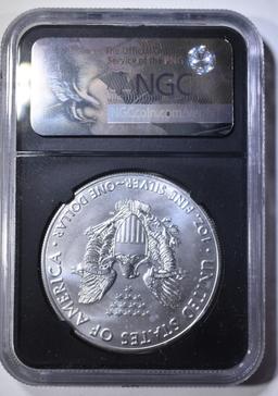 2017 AM SILVER EAGLE, NGC MS-70