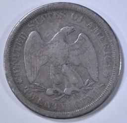 1875-S TWENTY CENT PIECE VG