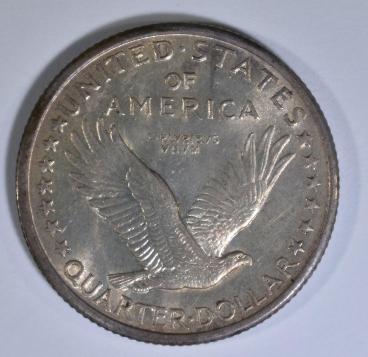 1917-S TYPE 1 STANDING LIBERTY QUARTER AU/BU