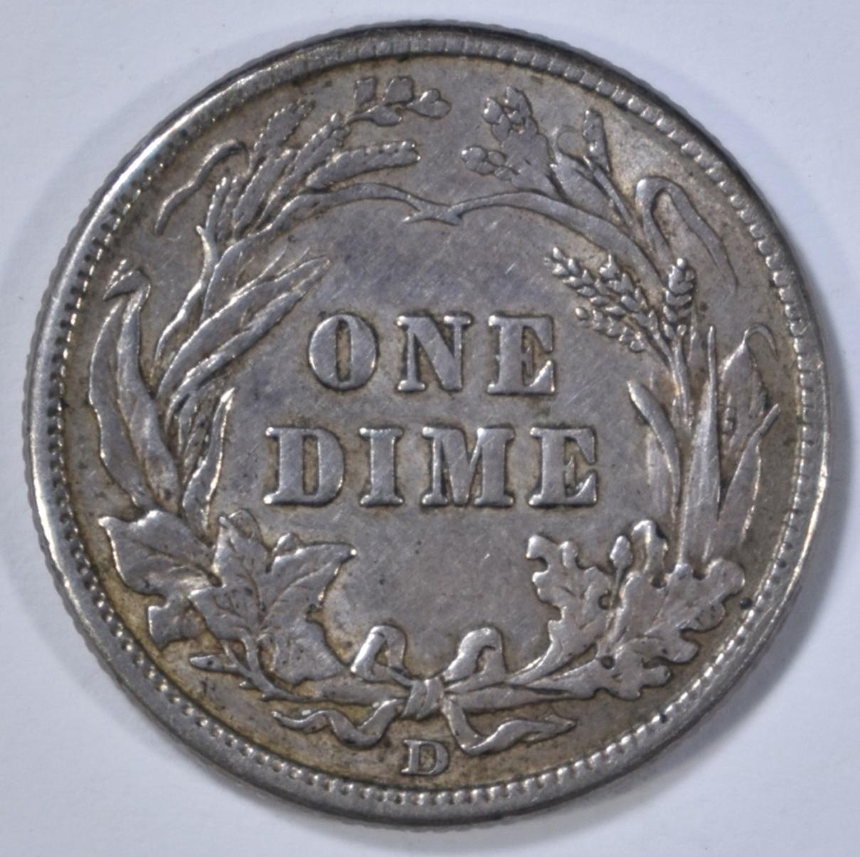 1912-D BARBER DIME AU